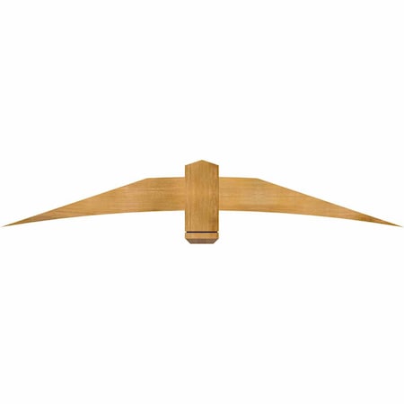 Ekena Millwork Bellingham Rough Sawn Timber Gable Bracket, Western Red Cedar, 72"W x 12"H x 2"D x 6"F, 4/12 Pitch GBW072X12X0206BEL00RWR